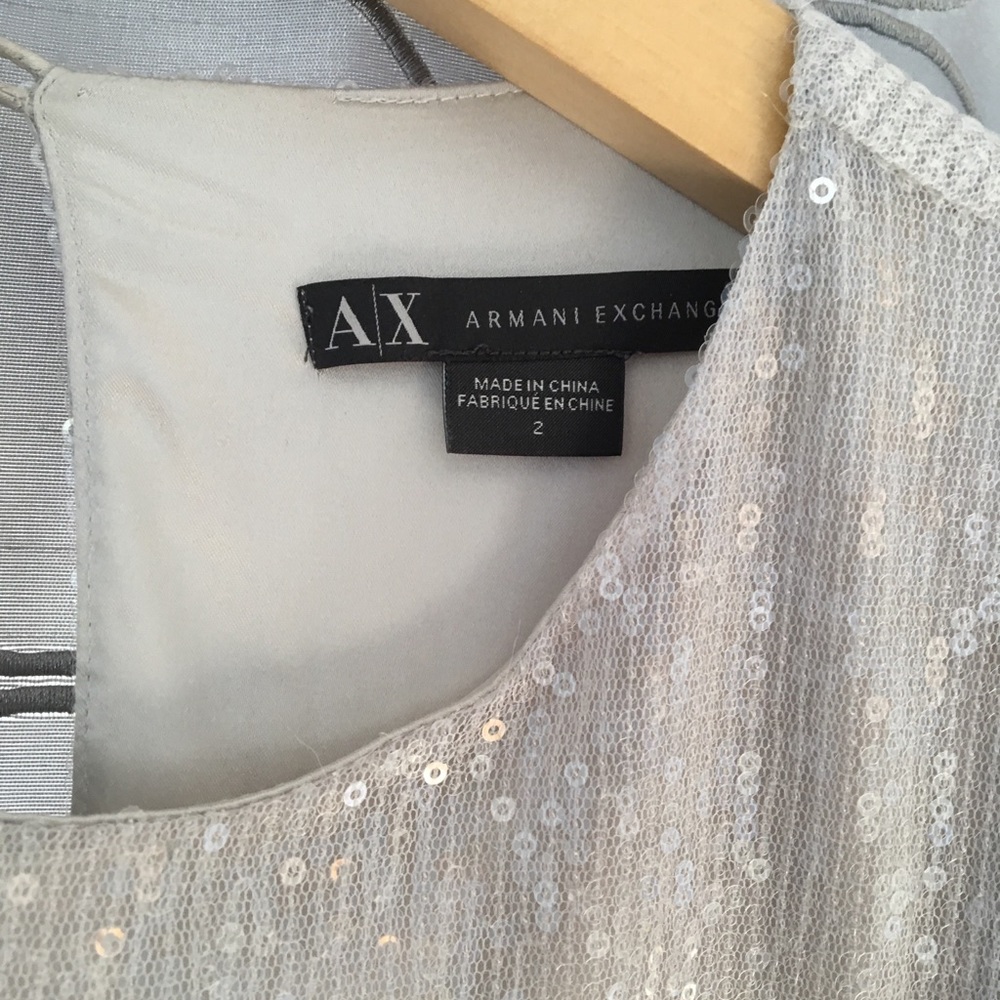 70% off 👗ARMANI EXCHANGE SILVER SEQUIN DRESS